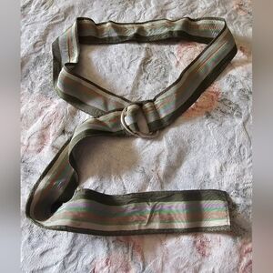 Striped Green and Pink Women's Belt